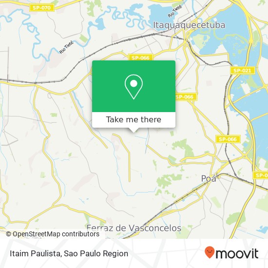 Itaim Paulista map