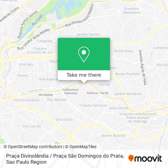 Praça Divinolândia / Praça São Domingos do Prata map