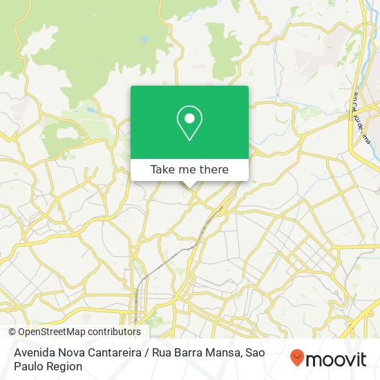 Avenida Nova Cantareira / Rua Barra Mansa map