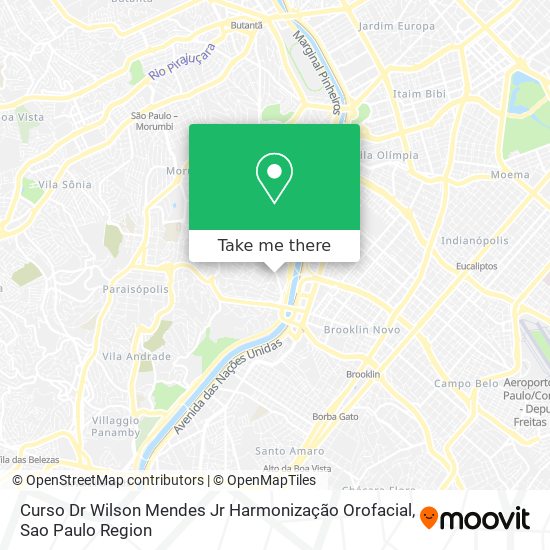 Curso Dr Wilson Mendes Jr Harmonização Orofacial map