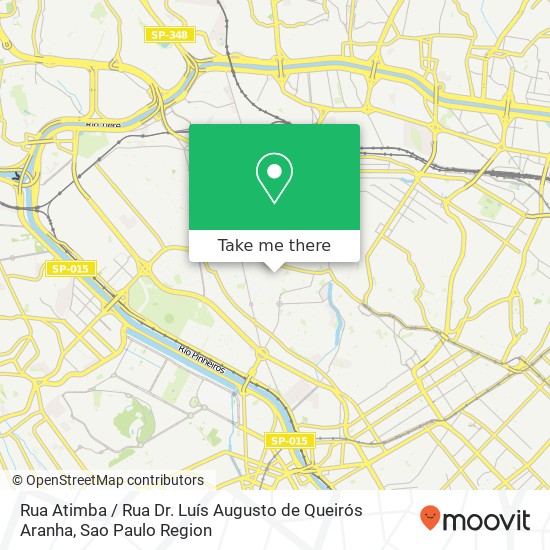 Rua Atimba / Rua Dr. Luís Augusto de Queirós Aranha map