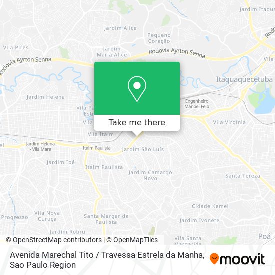 Avenida Marechal Tito / Travessa Estrela da Manha map