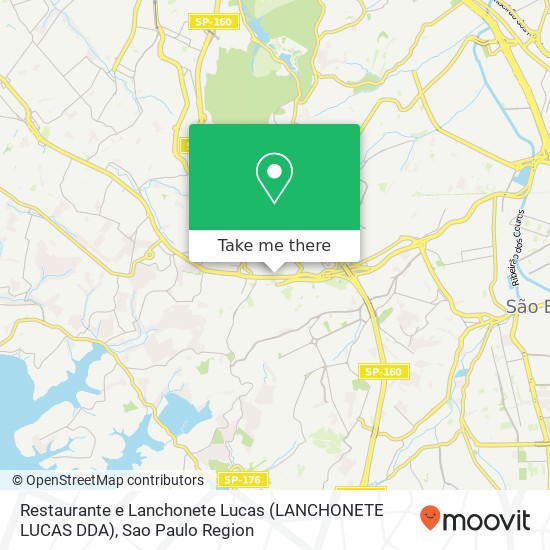 Mapa Restaurante e Lanchonete Lucas (LANCHONETE LUCAS DDA)
