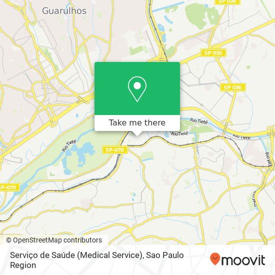 Mapa Serviço de Saúde (Medical Service)