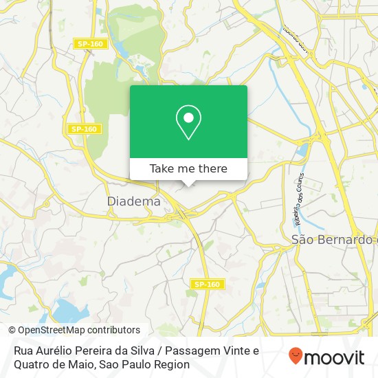 Rua Aurélio Pereira da Silva / Passagem Vinte e Quatro de Maio map