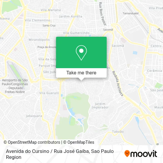 Avenida do Cursino / Rua José Gaíba map