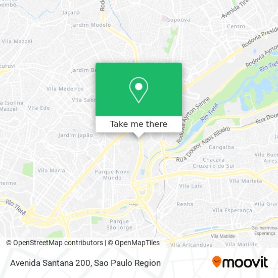 Avenida Santana 200 map