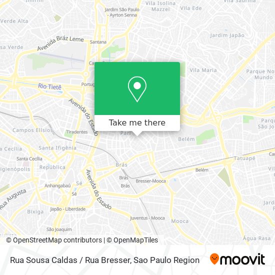 Rua Sousa Caldas / Rua Bresser map