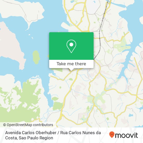 Mapa Avenida Carlos Oberhuber / Rua Carlos Nunes da Costa