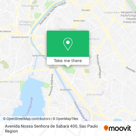 Avenida Nossa Senhora de Sabará 400 map