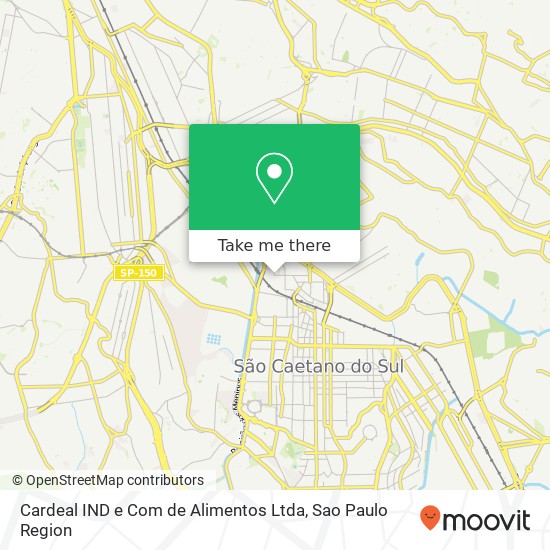 Cardeal IND e Com de Alimentos Ltda map