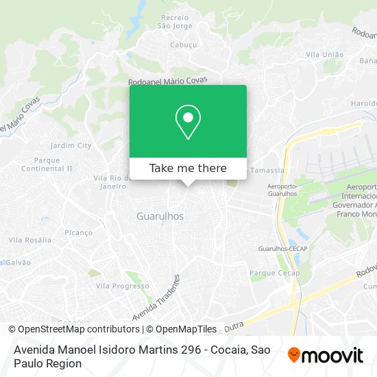 Avenida Manoel Isidoro Martins 296 - Cocaia map