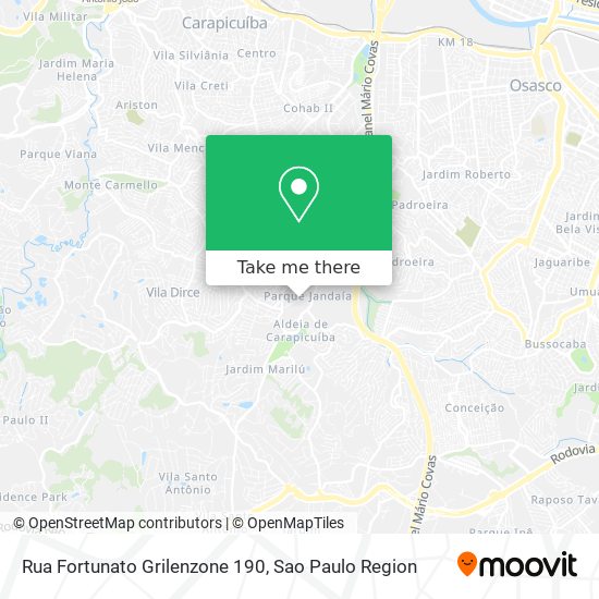 Rua Fortunato Grilenzone 190 map
