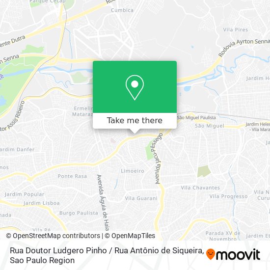 Mapa Rua Doutor Ludgero Pinho / Rua Antônio de Siqueira