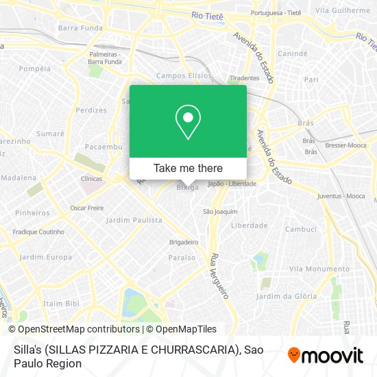 Mapa Silla's (SILLAS PIZZARIA E CHURRASCARIA)