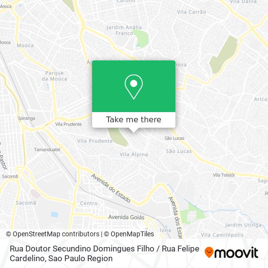 Rua Doutor Secundino Domingues Filho / Rua Felipe Cardelino map