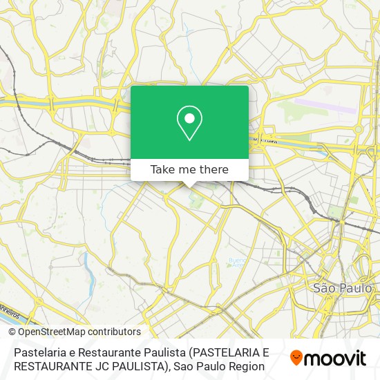 Mapa Pastelaria e Restaurante Paulista (PASTELARIA E RESTAURANTE JC PAULISTA)