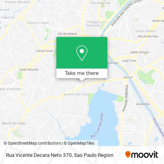 Mapa Rua Vicente Decara Neto 370