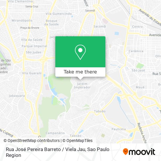 Rua José Pereira Barreto / Viela Jau map