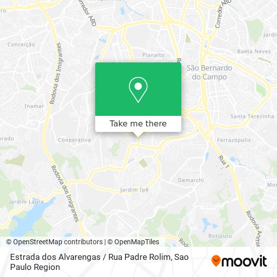 Estrada dos Alvarengas / Rua Padre Rolim map