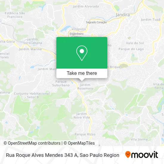 Rua Roque Alves Mendes 343 A map