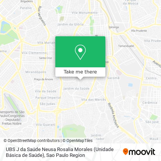 UBS J da Saúde Neusa Rosalia Morales (Unidade Básica de Saúde) map