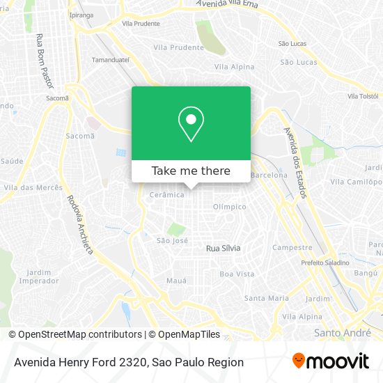 Mapa Avenida Henry Ford 2320
