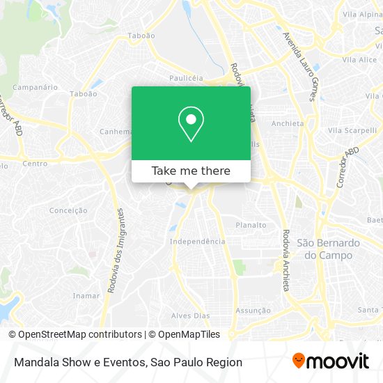 Mandala Show e Eventos map