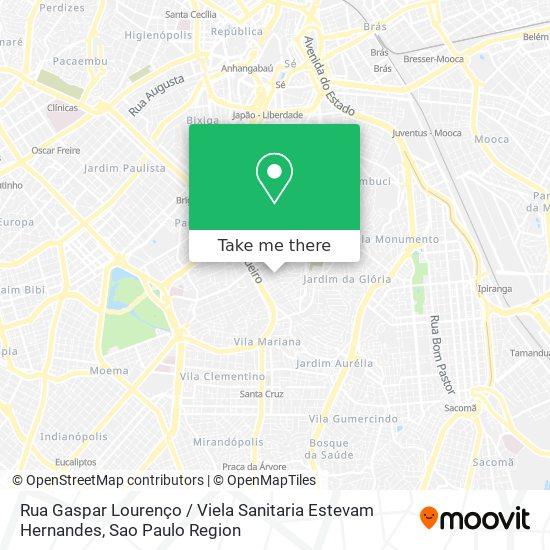 Rua Gaspar Lourenço / Viela Sanitaria Estevam Hernandes map