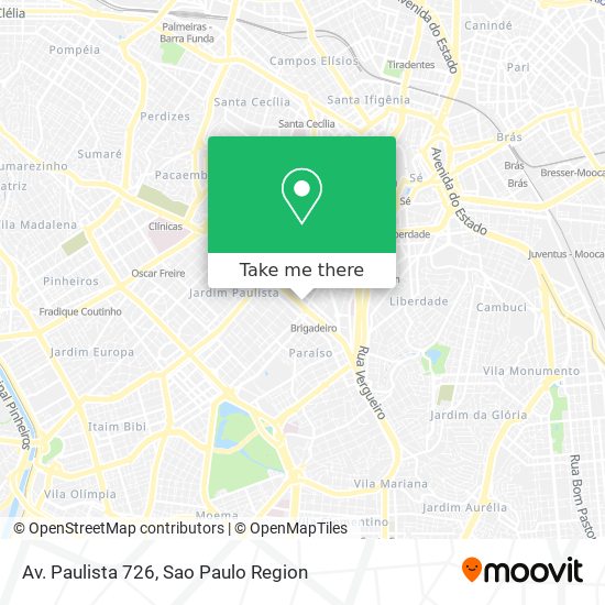 Mapa Av. Paulista 726