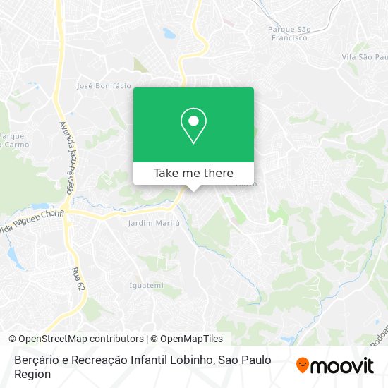 Mapa Berçário e Recreação Infantil Lobinho