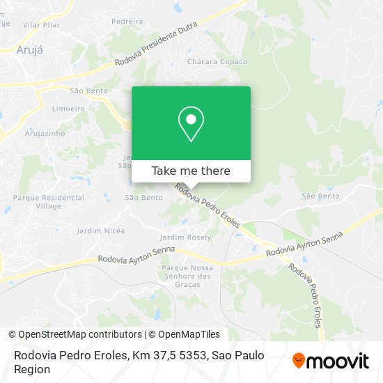 Mapa Rodovia Pedro Eroles, Km 37,5 5353