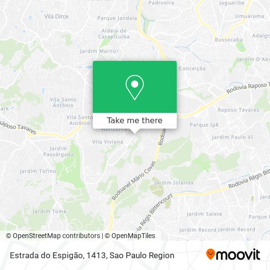 Estrada do Espigão, 1413 map