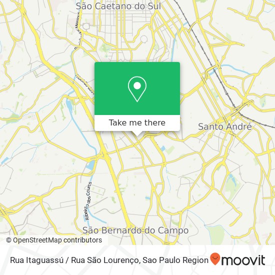 Rua Itaguassú / Rua São Lourenço map