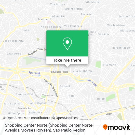 Shopping Center Norte (Shopping Center Norte-Avenida Moysés Roysen) map