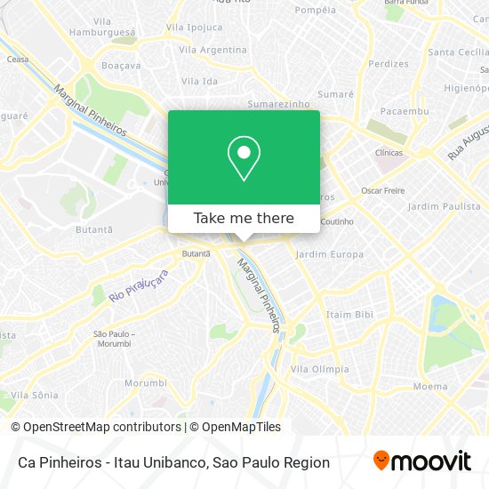 Mapa Ca Pinheiros - Itau Unibanco