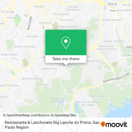 Mapa Restaurante & Lanchonete Big Lanche do Primo