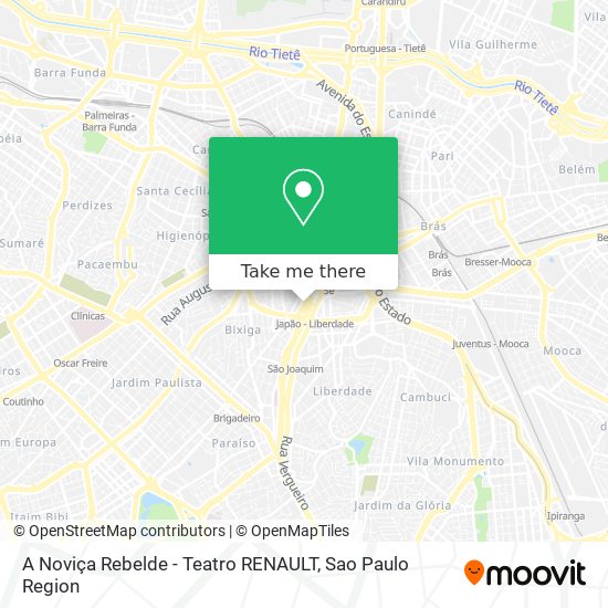Mapa A Noviça Rebelde - Teatro RENAULT