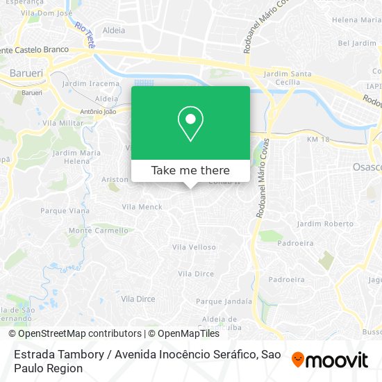 Estrada Tambory / Avenida Inocêncio Seráfico map