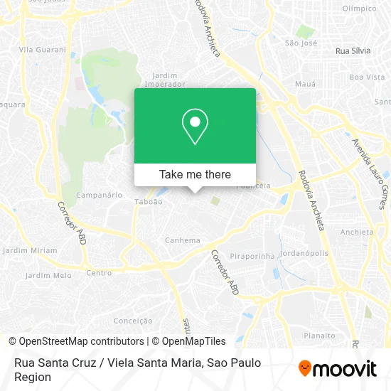 Rua Santa Cruz / Viela Santa Maria map