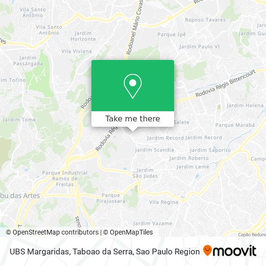 UBS Margaridas, Taboao da Serra map