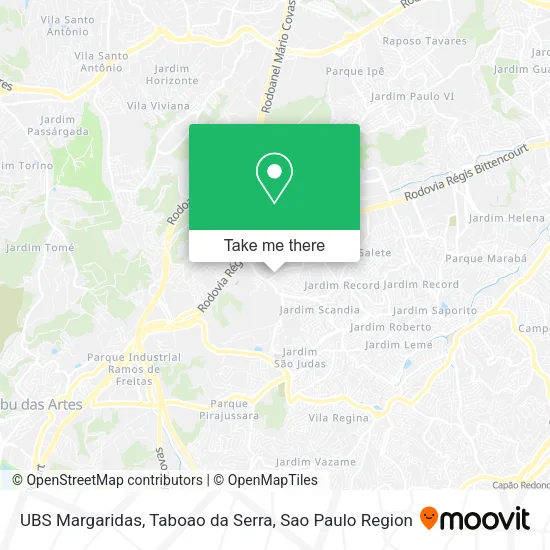 UBS Margaridas, Taboao da Serra map