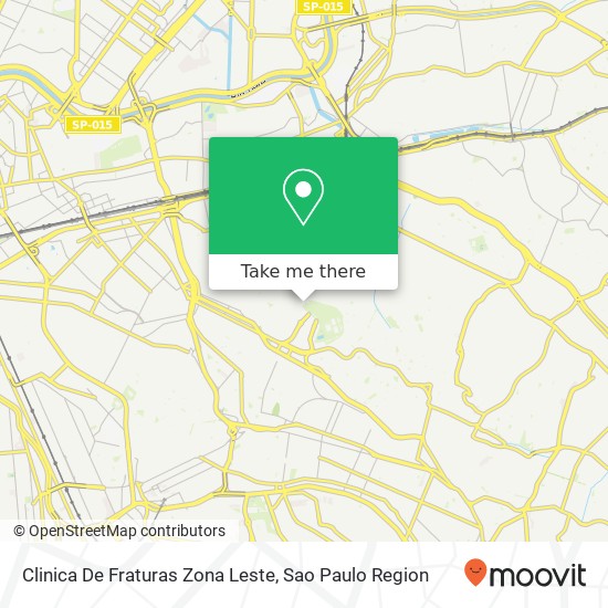 Clinica De Fraturas Zona Leste map