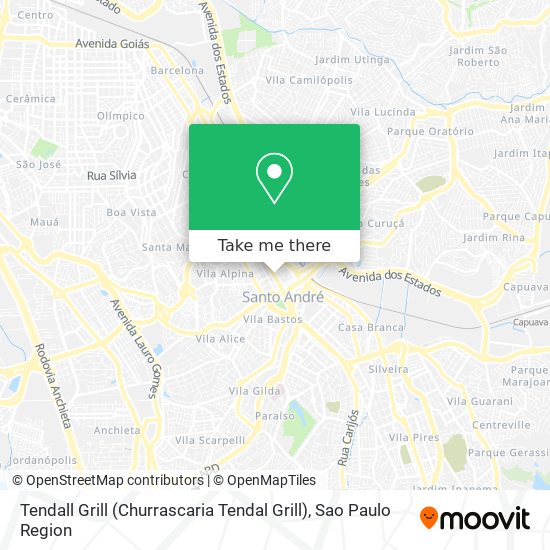 Mapa Tendall Grill (Churrascaria Tendal Grill)