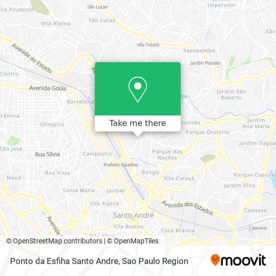 Ponto da Esfiha Santo Andre map