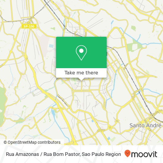 Mapa Rua Amazonas / Rua Bom Pastor