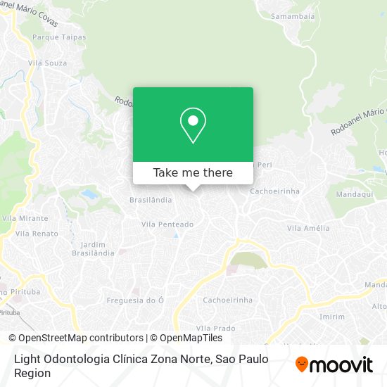 Mapa Light Odontologia Clínica Zona Norte