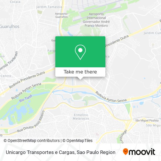 Mapa Unicargo Transportes e Cargas