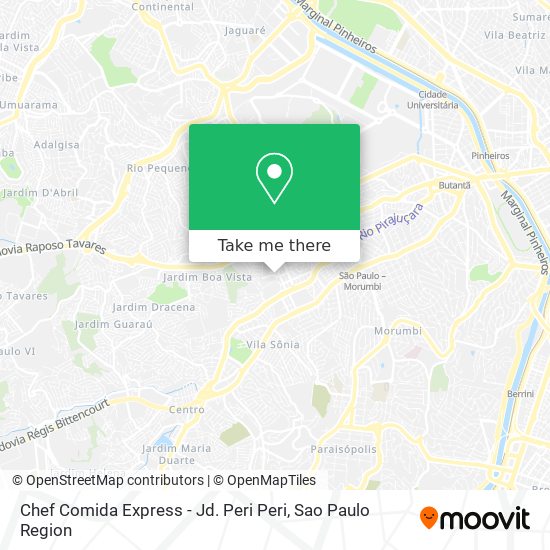 Chef Comida Express - Jd. Peri Peri map