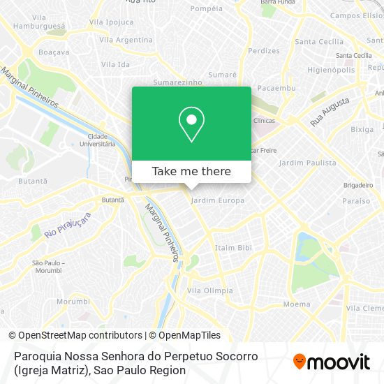 Mapa Paroquia Nossa Senhora do Perpetuo Socorro (Igreja Matriz)